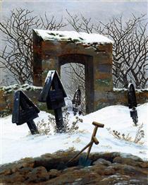 Кладбище в снегу - Каспар Давид Фридрих