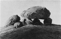 Megalithic grave - Caspar David Friedrich