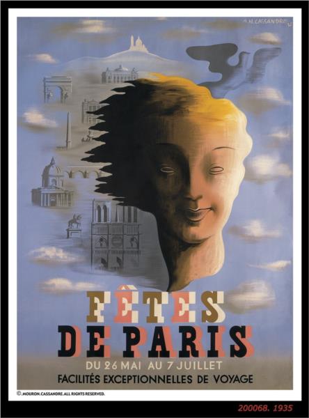 Fetes De Paris, 1935 - Cassandre