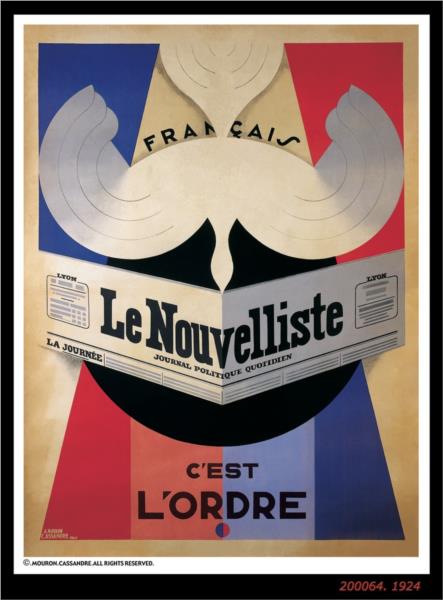 Le Nouvelliste, 1924 - Cassandre