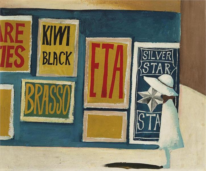 Schoolgirl and Billboards, 1954 - Чарльз Блекман