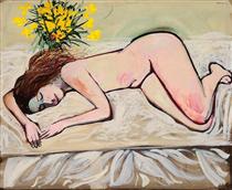 Untitled (Nude with Flowers) - Чарльз Блекман