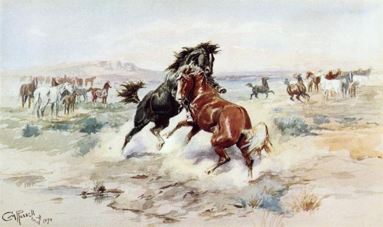 The Challenge, #2, 1898 - Charles M. Russell