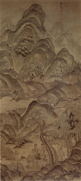 Landscape of Pine Valley - 陳洪綬