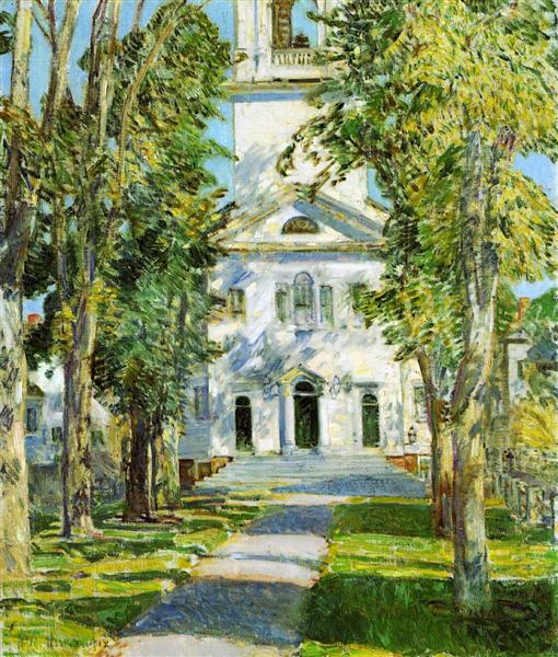 The Church at Gloucester, 1918 - Childe Hassam