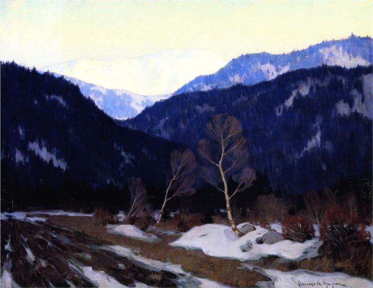 Early Spring Morning in the Laurentian Wilds, 1923 - Кларенс Ганьон