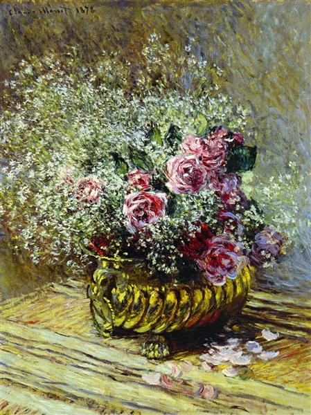 Flowers in a Pot, 1878 - 莫內