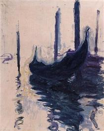 Gondoles à Venise - Claude Monet