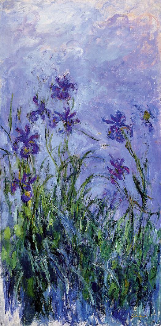 Lilac Irises, 1914 - 1917 - Claude Monet - WikiArt.org