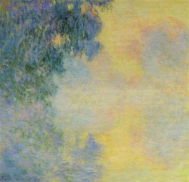 Misty Morning on the Seine, Sunrise, 1897 - 莫內