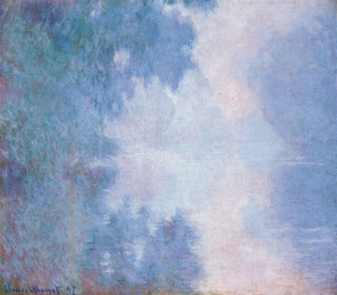 Morning on the Seine, Mist, 1897 - 莫內