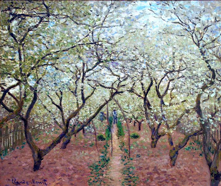 Orchard in Bloom, 1879 - Клод Моне