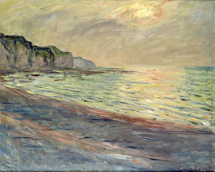 Пурвиль, закат, 1882 - Клод Моне