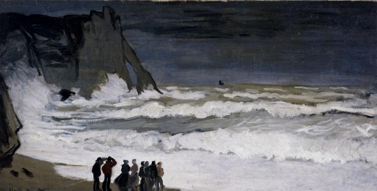 Grosse mer à Étretat, 1868 - 1869 - Claude Monet