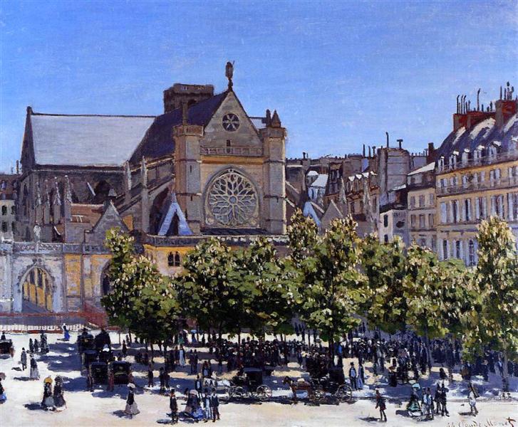 St. Germain l'Auxerrois à Paris, 1867 - Claude Monet