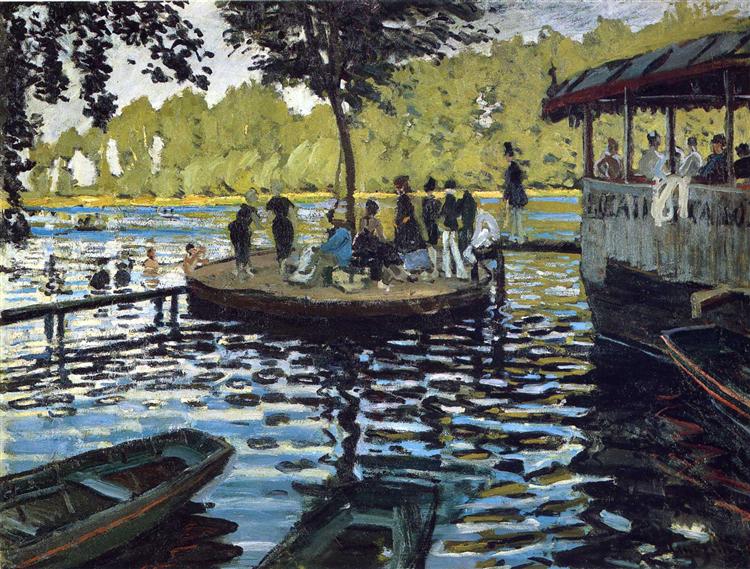 Banhistas na Grenouillière, 1869 - Claude Monet