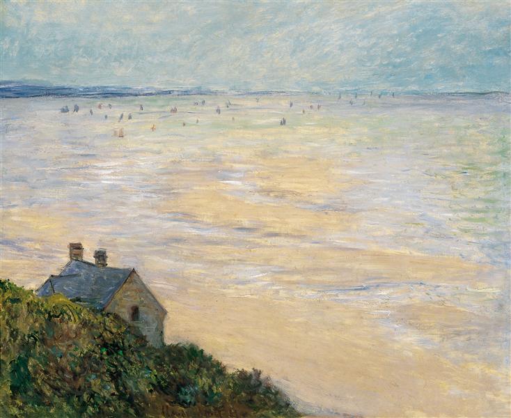The Hut at Trouville, Low Tide, 1881 - 莫內