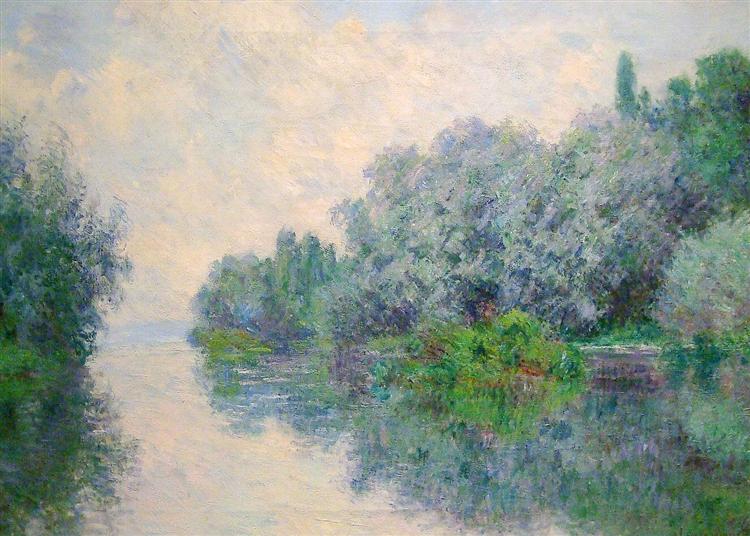 The Seine near Giverny, 1885 - 莫內