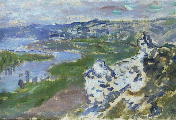 The Seine, seen from the heights Chantemesle, 1881 - Claude Monet