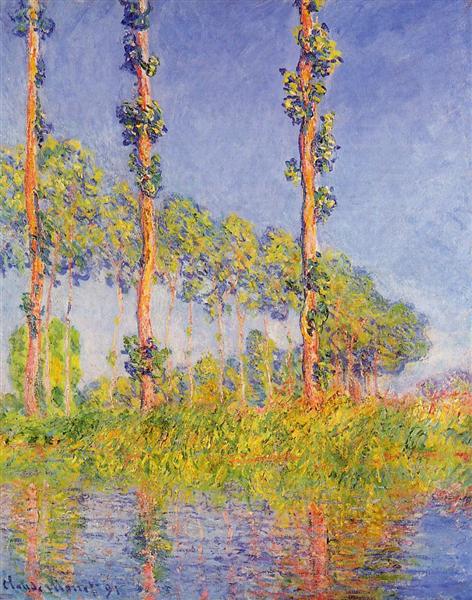 Три дерева осенью, 1891 - Клод Моне