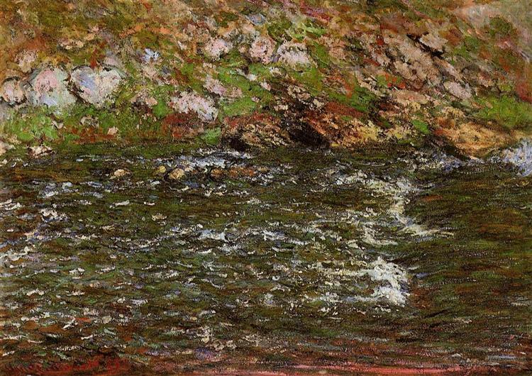 Torrent of the Petite Creuse at Fresselines, 1889 - Клод Моне
