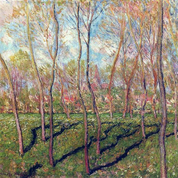 Trees in Winter, View of Bennecourt, 1887 - Claude Monet
