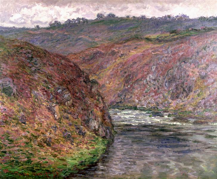 Долина Креза, пасмурная погода, 1889 - Клод Моне