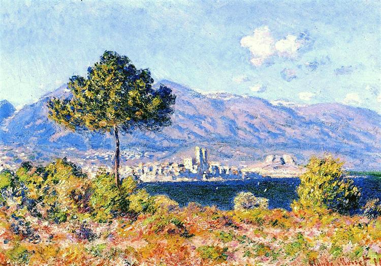 View of Antibes from the Plateau Notre-Dame, 1888 - Клод Моне