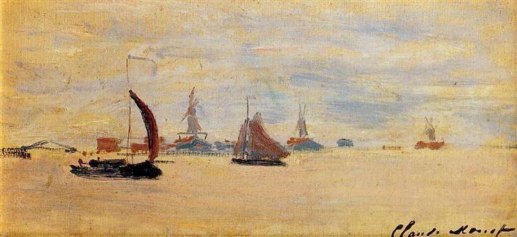 Вид на Воорзаан, 1871 - Клод Моне