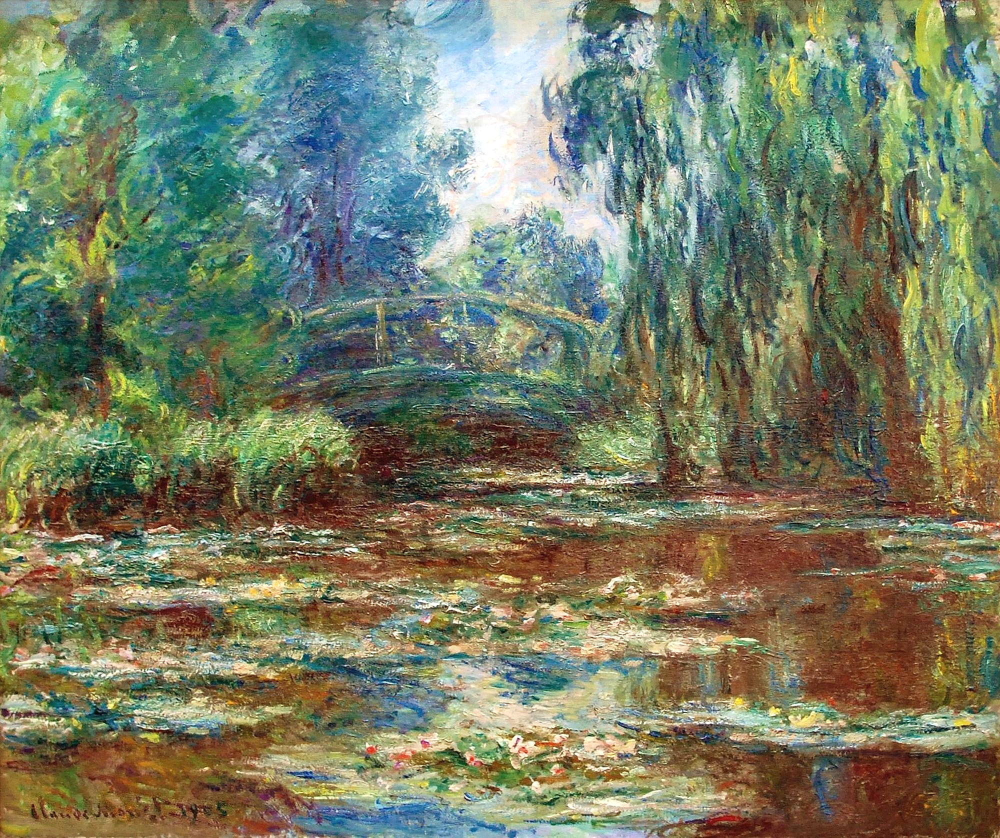 water-lily-pond-and-bridge-1905-claude-monet-wikiart