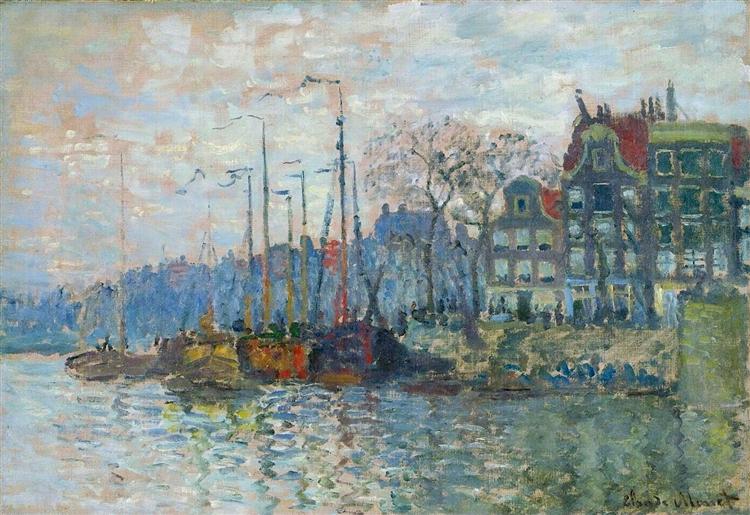 Zaandam, The Dike, 1874 - Claude Monet
