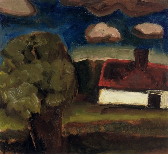 A landscape with a farm, 1927 - Constant Permeke