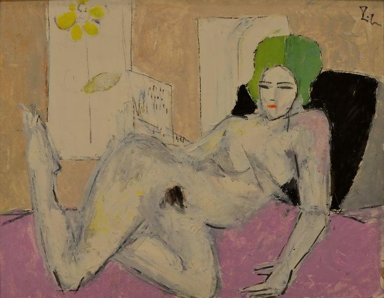 Nude with Green Wig - Constantin Piliuta