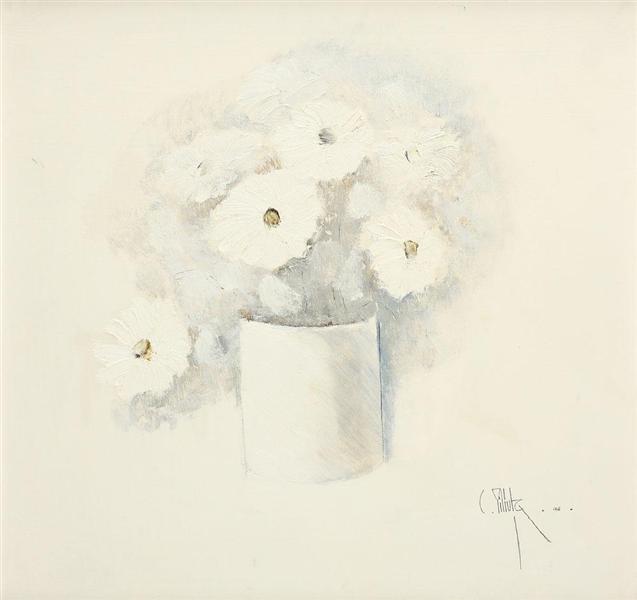 Vase with White Flowers, 1996 - Константин Пилуца