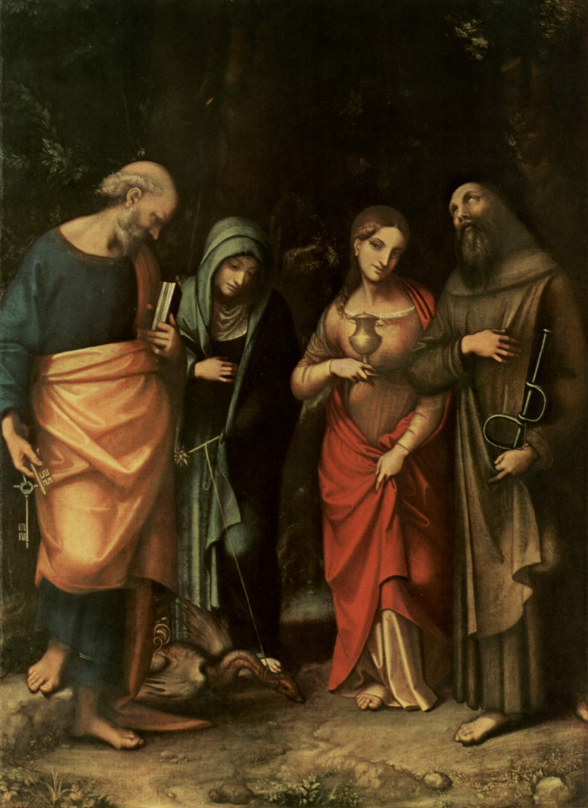 Image result for st. leonard four saints correggio