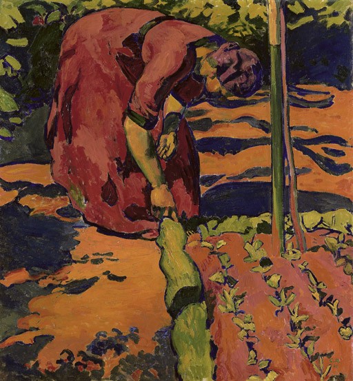 Frau im Garten, 1911 - Куно Амье