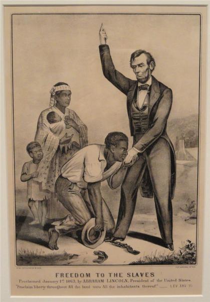 Freedom to the Slaves - Currier and Ives