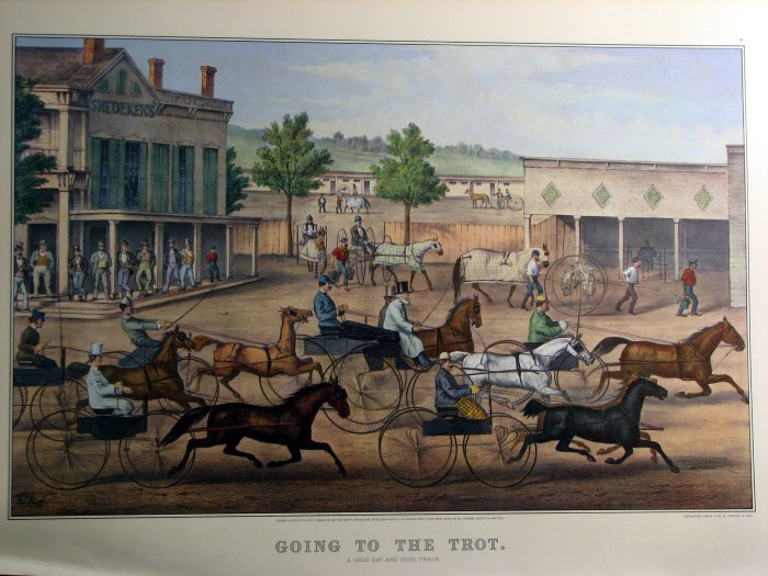 Going to the Trot, 1867 - Currier & Ives