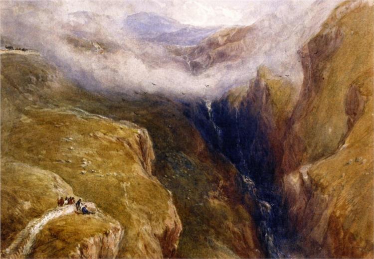 Rhaiadr Cwm, North Wales, 1836 - David Cox