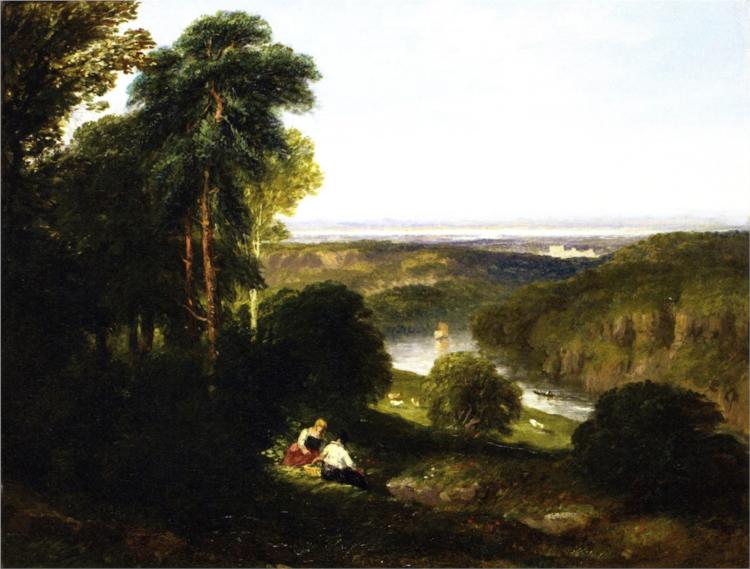 The Wyndcliff, River Wye, 1842 - Девід Кокс