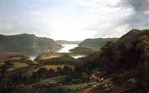 The Hudson River from Fort Montgomery - Девід Джонсон