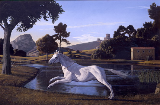 Landscape with a Running Horse, 1990 - Дэвид Лигар
