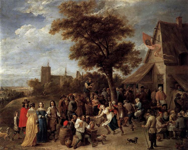 Peasants Merry-Making, c.1650 - David Teniers the Younger