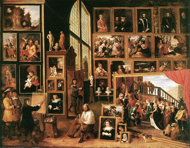 The Gallery of Archduke Leopold in Brussels, 1639 - David Teniers the Younger