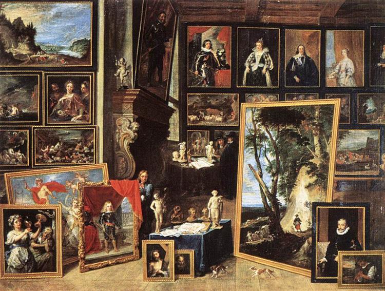 The Gallery of Archduke Leopold in Brussels, 1641 - David Teniers el Joven