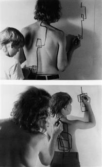 Two Stage Transfer Drawing - Dennis Oppenheim