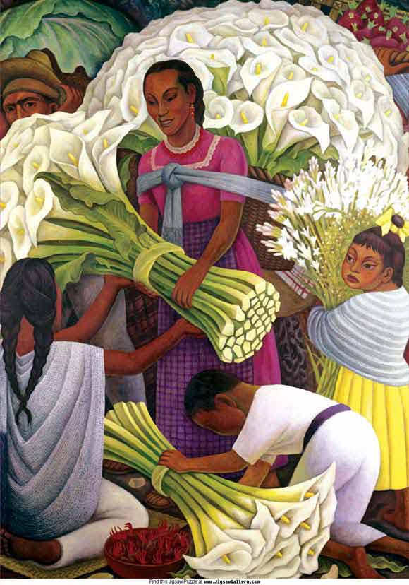 The Flower Seller - Diego Rivera - WikiArt.org