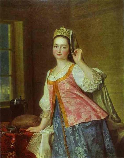 Portrait of A. D. Levitzkaya, Artist s Daughter, 1785 - Dmitry Levitzky