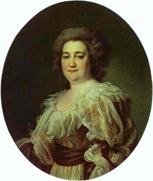 Portrait of N. Y. Levitzkaya, Artist's Wife, c.1785 - Dmitry Levitzky