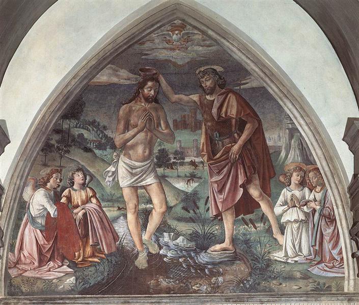 Baptism of Christ, c.1473 - Доменико Гирландайо